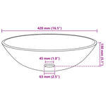 Wasbak Gehard Glas 42 Cm Transparant
