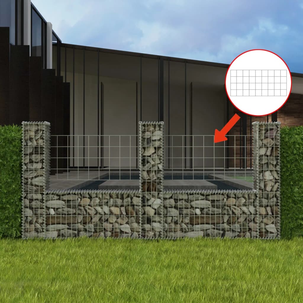 Gabion Mand U-Vormig Staal