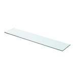 Wandschap Transparant Glas Zilver