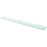 Wandschap Transparant Glas Wit