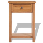 Wandtafel 50X32X75 Cm Massief Eikenhout