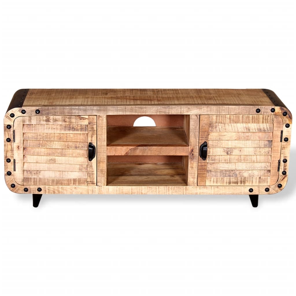 Tv-Meubel 120X30X50 Cm Massief Mangohout