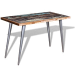 Eettafel 120X60X76 Cm Massief Gerecycled Hout