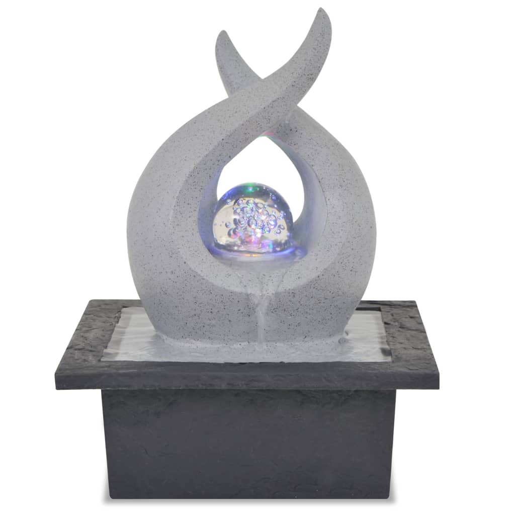 Binnenfontein Met Led-Verlichting Polyresin