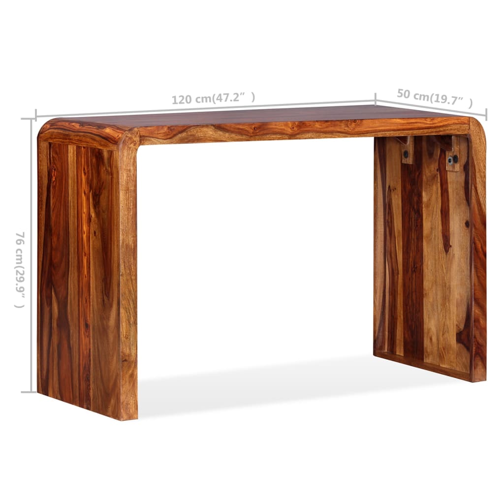 Dressoir/Bureau Massief Sheeshamhout Bruin