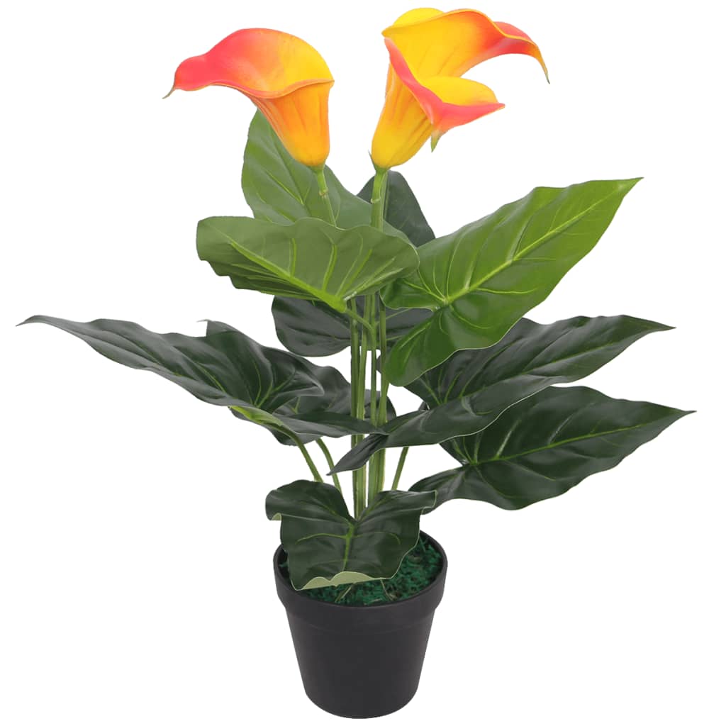 Kunst Calla Lelie Plant Met Pot 45 Cm