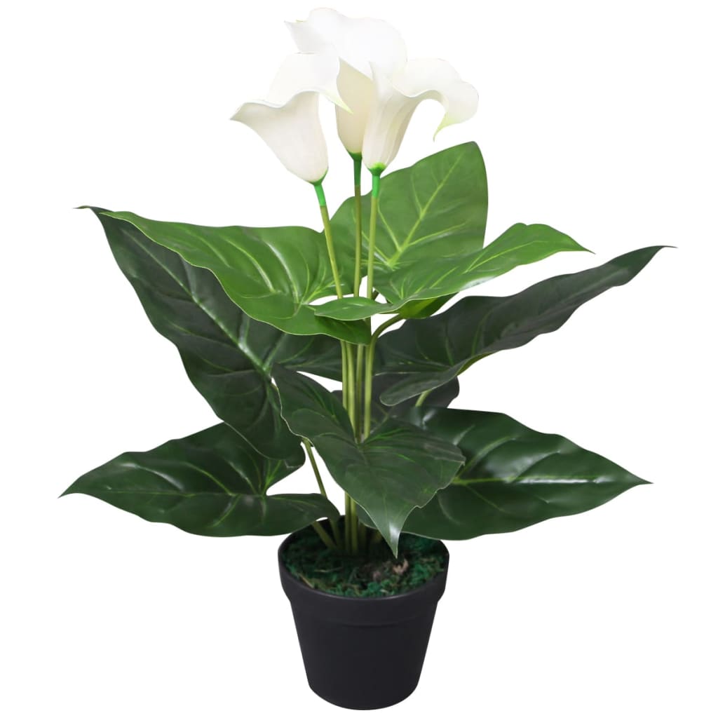 Kunst Calla Lelie Plant Met Pot 45 Cm