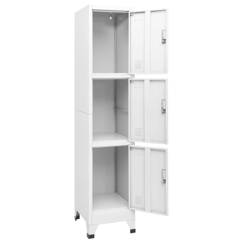 Lockerkast Met 3 Vakken 38X45X180 Cm