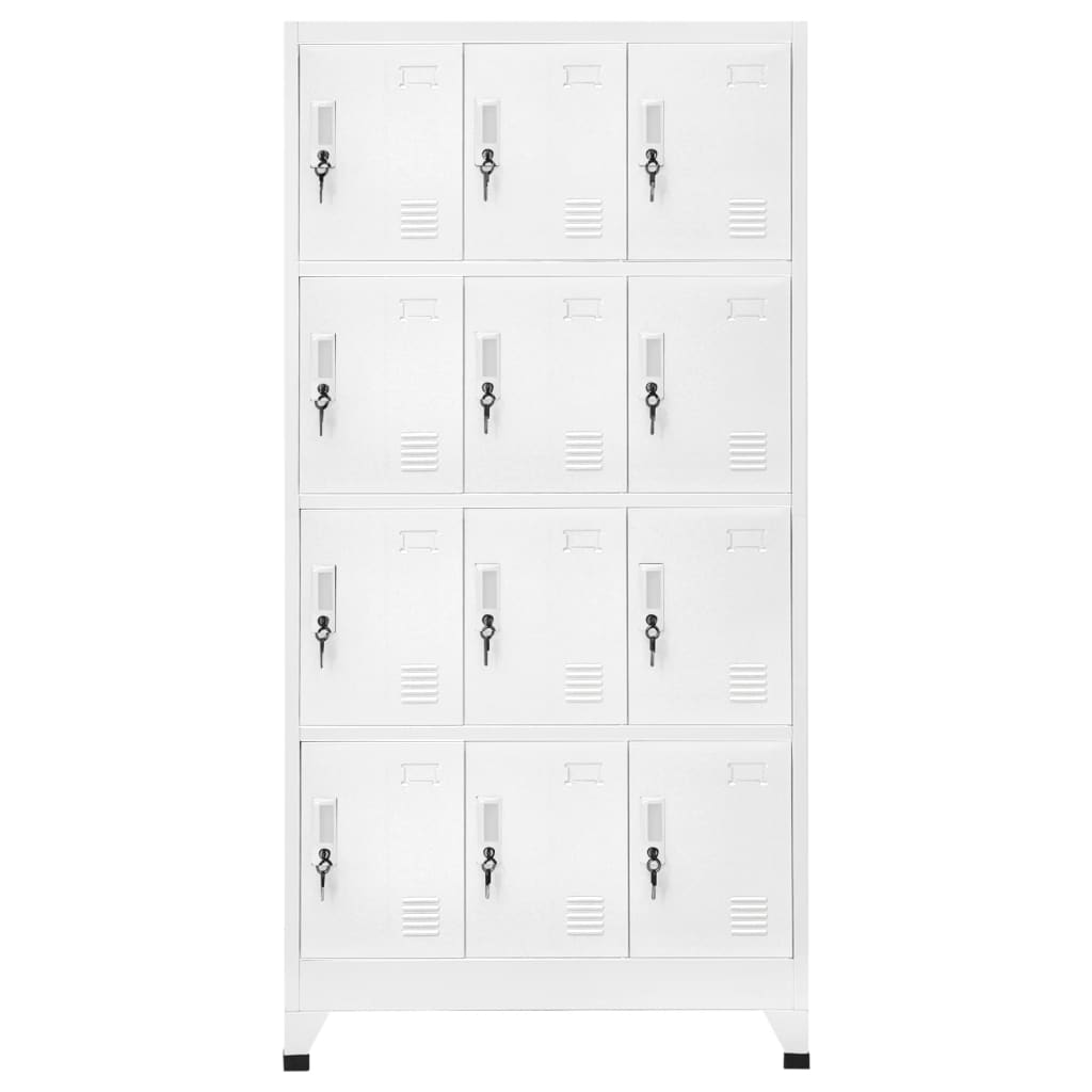 Lockerkast Met 12 Compartimenten 90X45X180 Cm