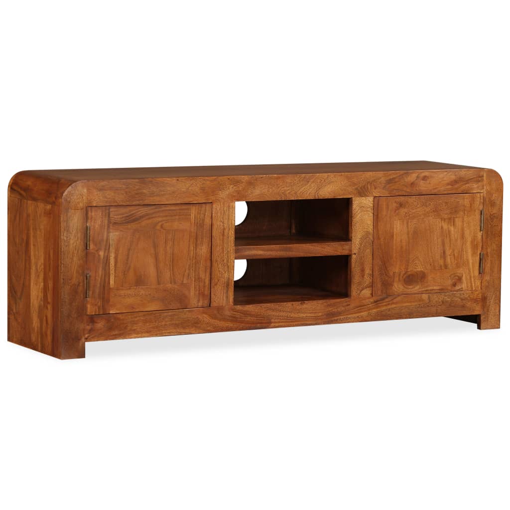 Tv-Meubel 120X30X40 Cm Massief Hout Met Honingafwerking