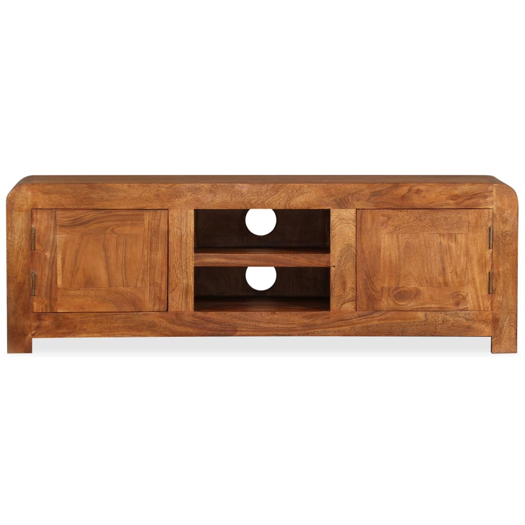 Tv-Meubel 120X30X40 Cm Massief Hout Met Honingafwerking