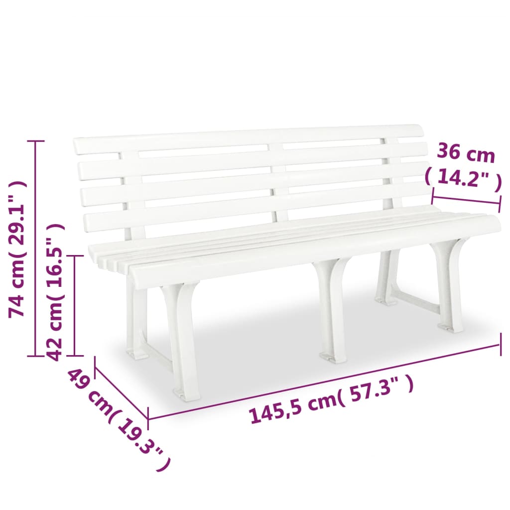 Tuinbank 45,5 Cm Kunststof