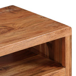 Tv-Meubel Met Bewerkte Deuren 117X30X40 Cm Massief Acaciahout Heldergroen