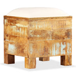 Opbergbankje 40X40X45 Cm Massief Gerecycled Hout