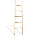 Handdoekenladder Met 6 Sporten Bamboe