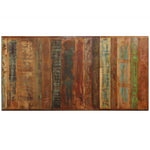 Eettafel 180 Cm Massief Gerecycled Hout En Stalen Kruis