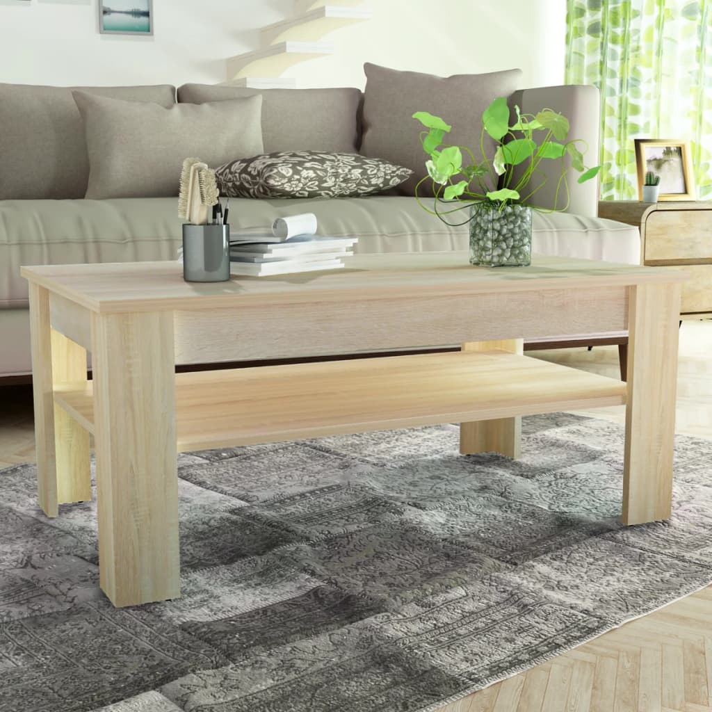 Salontafel 110X65X48 Cm Bewerkt Hout