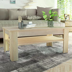 Salontafel 110X65X48 Cm Bewerkt Hout