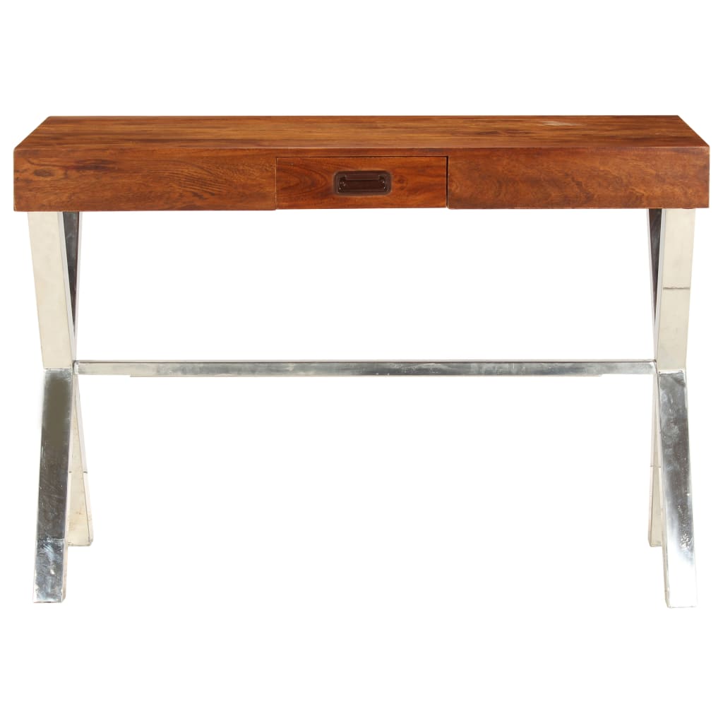 Bureau 110X50X76 Cm Massief Acaciahout En Honingafwerking