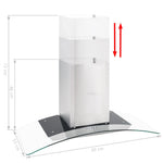 Wandafzuigkap 756 M³/U Led Roestvrij Staal