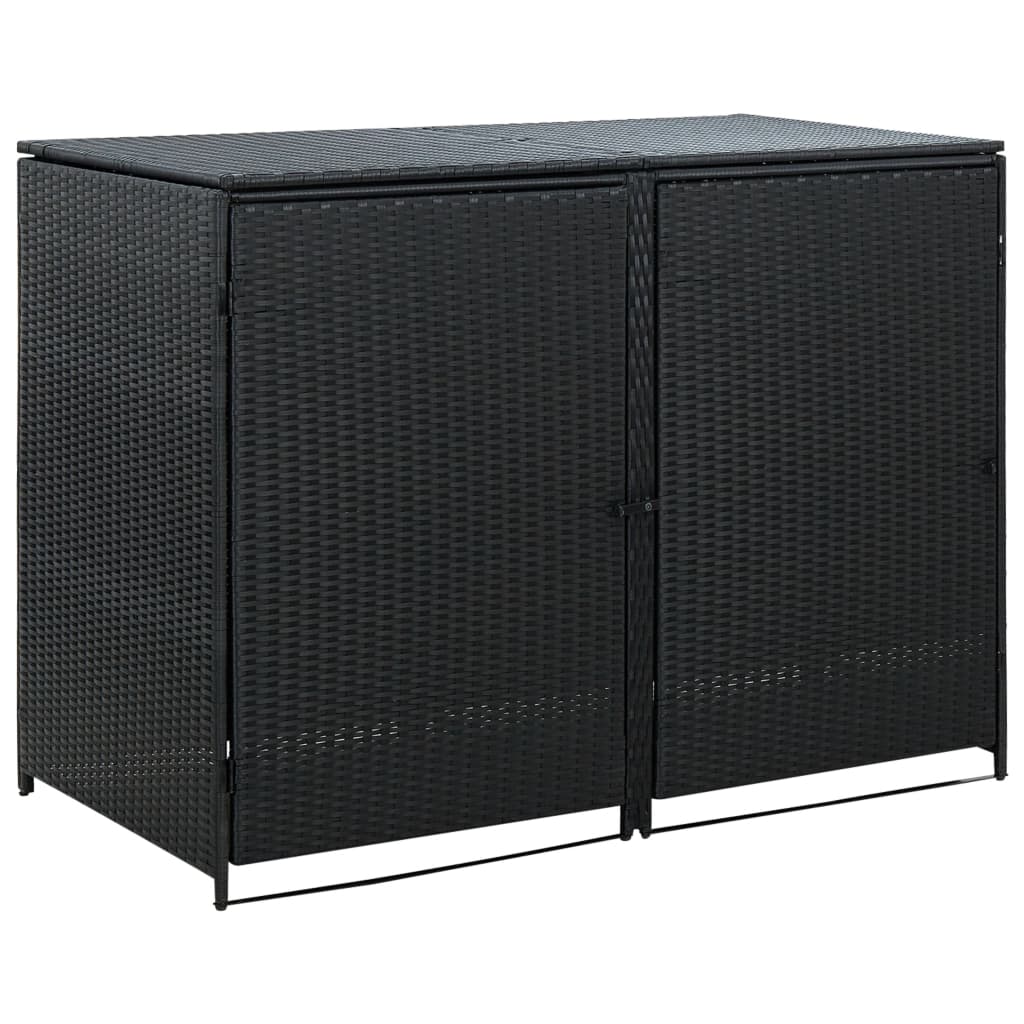 Containerberging Dubbel 148X80X111 Cm Poly Rattan