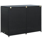 Containerberging Dubbel 148X80X111 Cm Poly Rattan