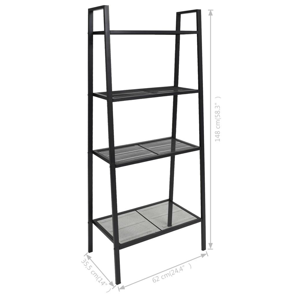 Ladder Boekenkast 4 Schappen Metaal