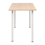 Eettafel 120X60X73 Cm Eikenkleur En Wit