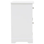 Nachtkastje 35X32X59 Cm Mdf En Grenenhout Crème