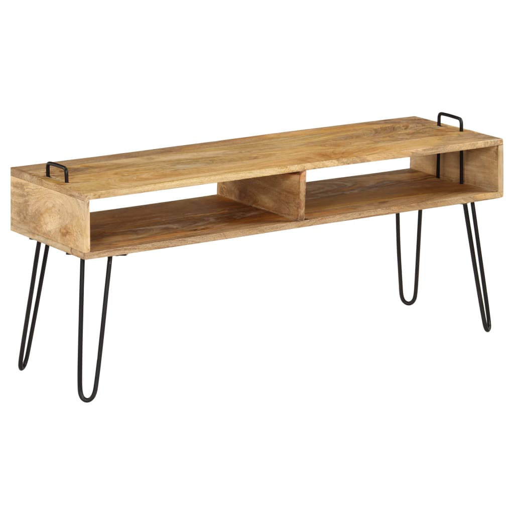 Tv-Meubel 110X35X45 Cm Massief Mangohout