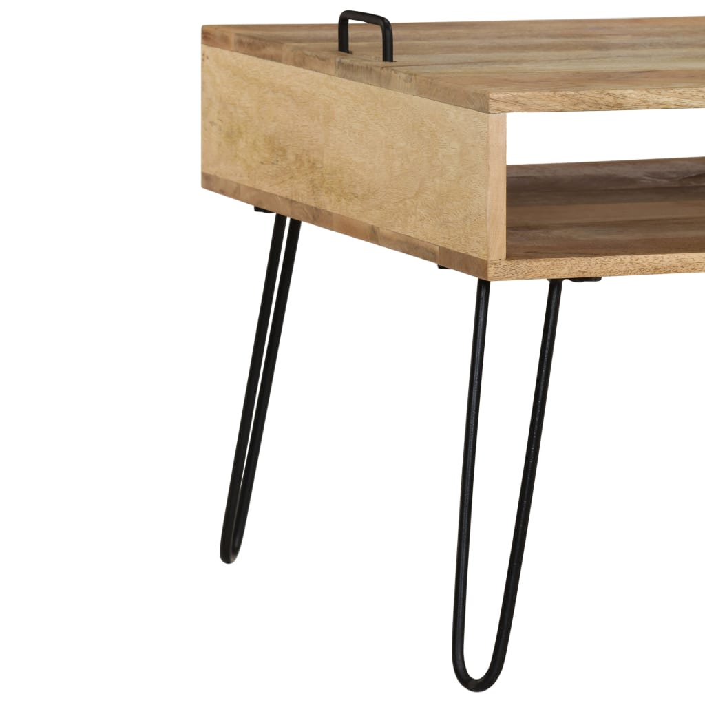 Tv-Meubel 110X35X45 Cm Massief Mangohout