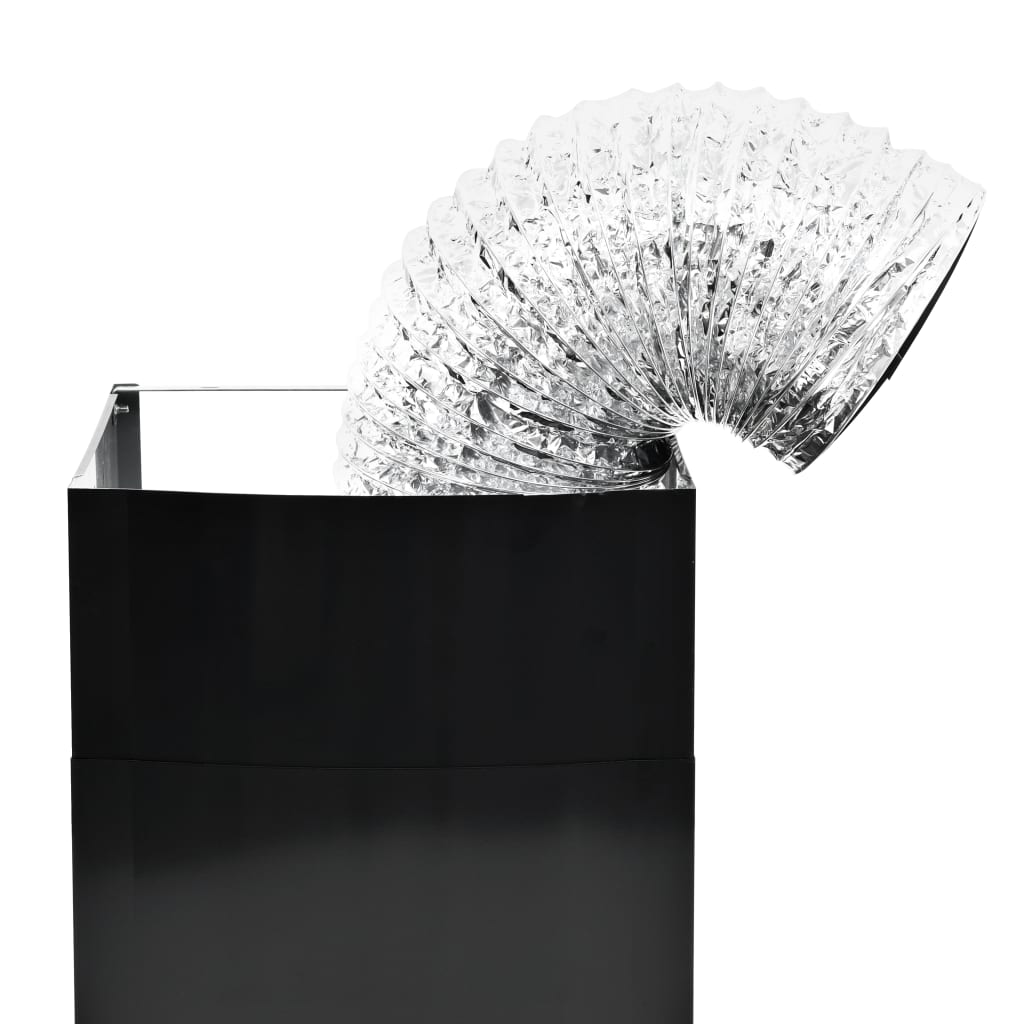 Wandafzuigkap 756 M³/U 90 Cm Roestvrij Staal Zwart