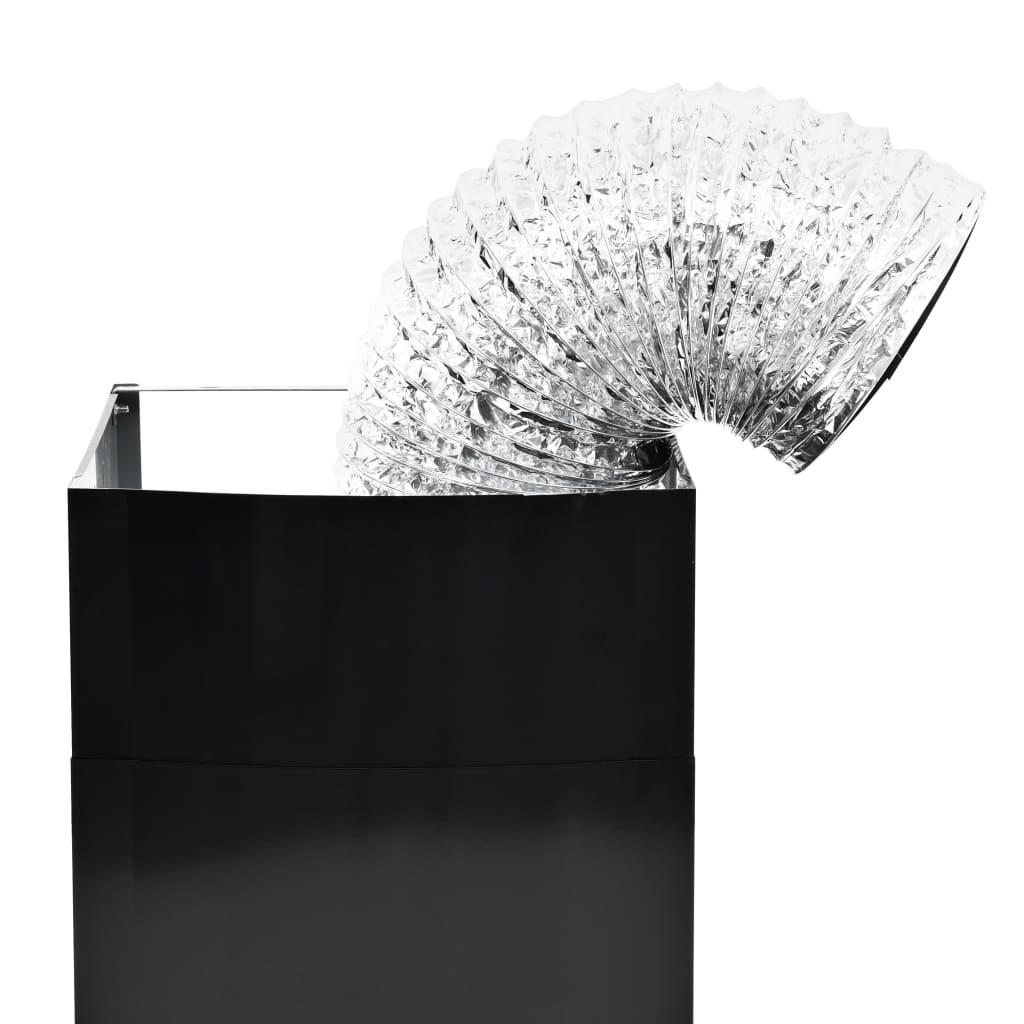 Wandafzuigkap 756 M³/U 90 Cm Roestvrij Staal Zwart