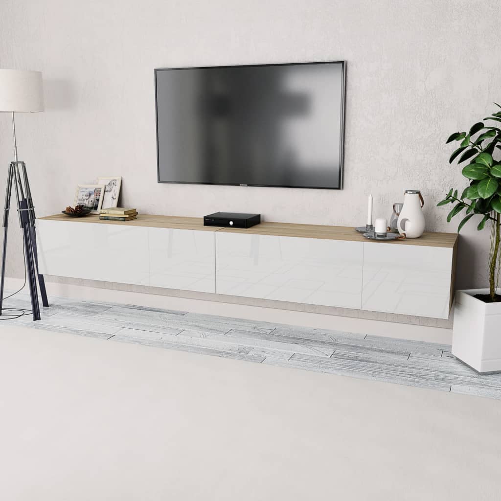 Tv-Meubels 120X40X34 Cm Bewerkt Hout Hoogglans