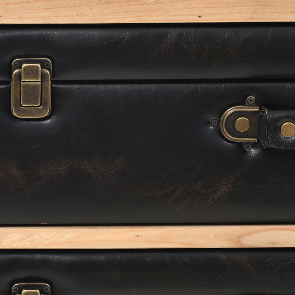 Ladekast 80X36X75 Cm Massief Vurenhout