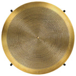 Tafelset Met Messing Bedekt Mdf 2-Delig Wit