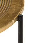 Tafelset Met Messing Bedekt Mdf 2-Delig Wit