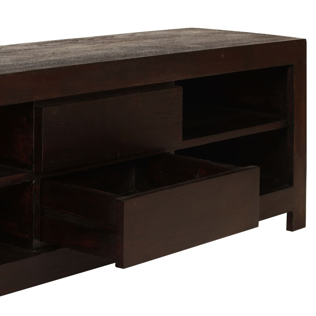 Tv-Meubel 120X30X40 Cm Massief Acaciahout