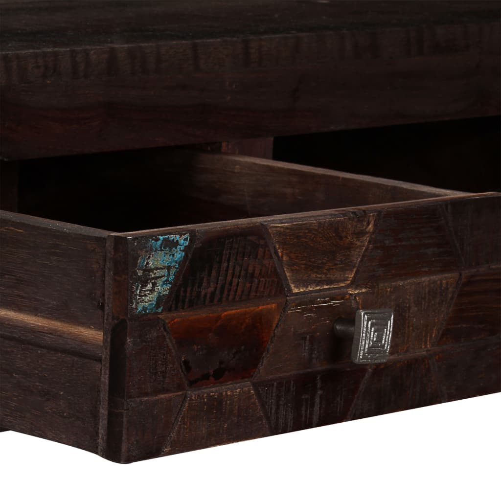 Salontafel 100X60X35 Cm Massief Gerecycled Hout