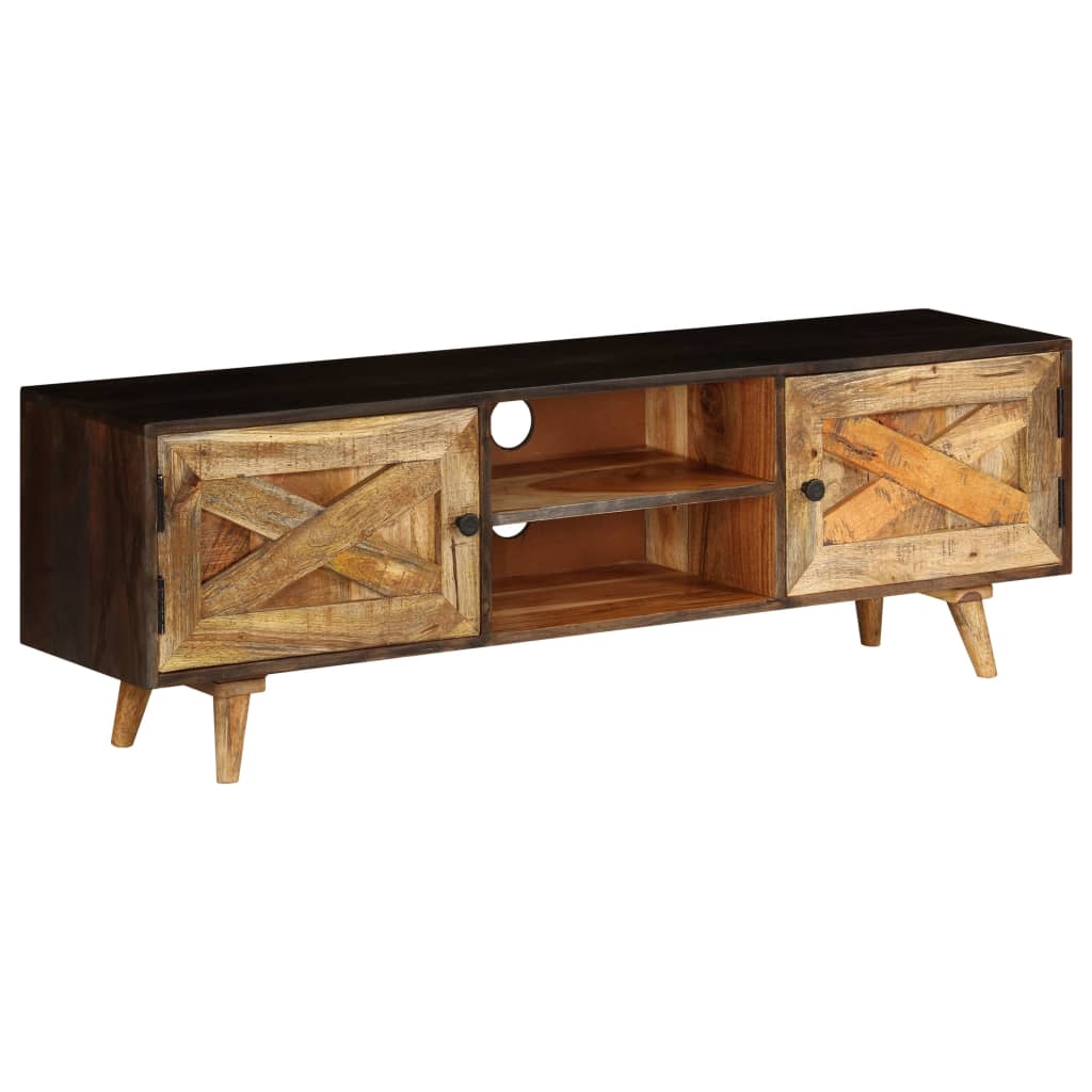 Tv-Meubel 140X30X45 Cm Massief Mangohout