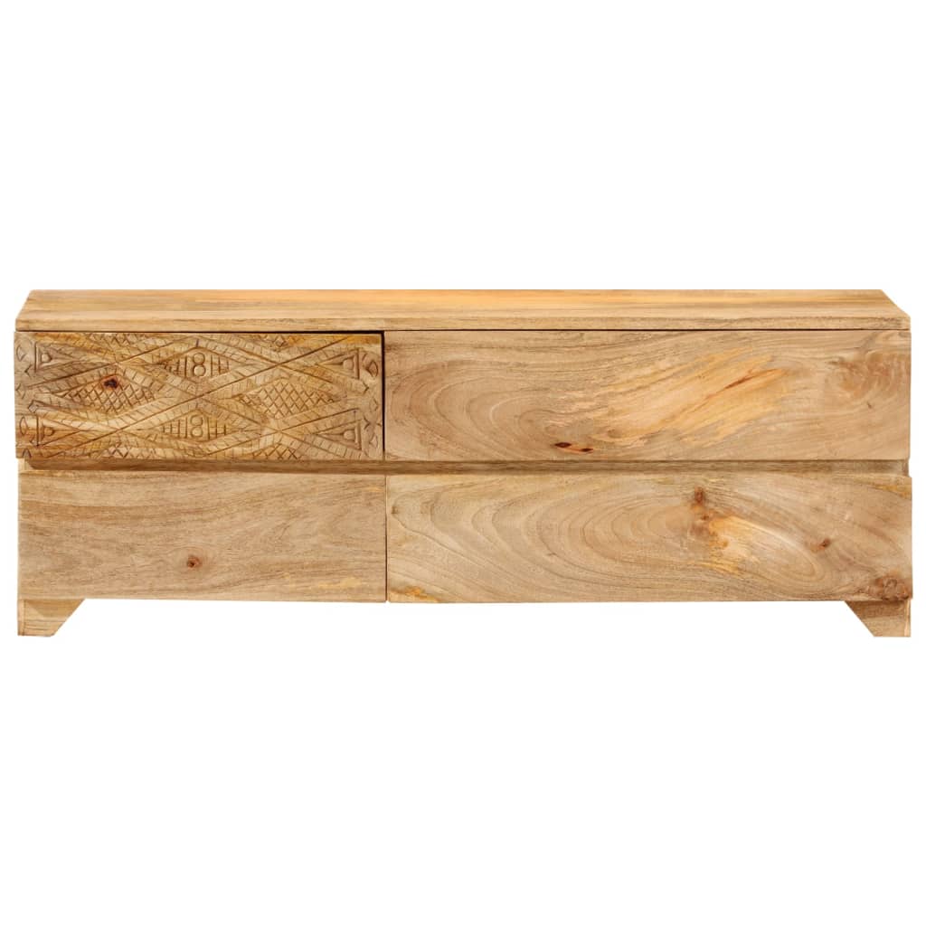 Tv-Meubel 110X30X40 Cm Massief Mangohout