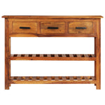 Dressoir Met 3 Lades 110X30X80 Cm Massief Hout