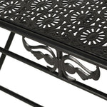 Salontafel Vintage Stijl Inklapbaar 100X50X45 Cm Metaal Zwart