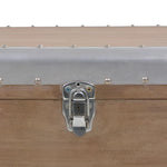 Opbergkist 91X52X40 Cm Massief Vurenhout Bruin