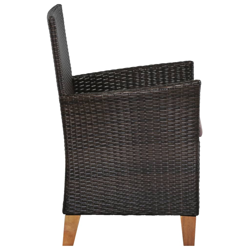 Tuinstoelen Met Kussens Poly Rattan