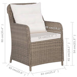 Tuinstoelen Met Kussens Poly Rattan