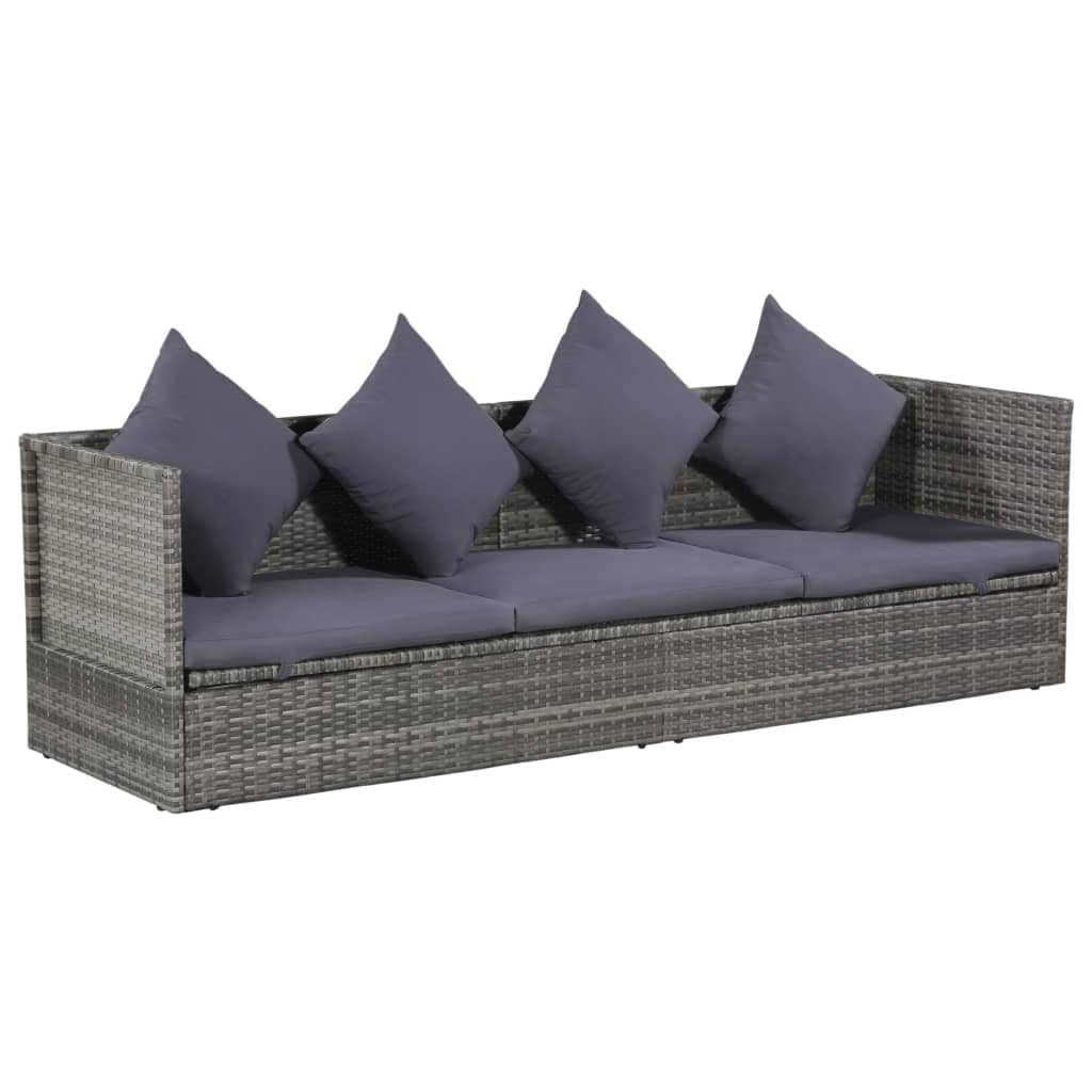 Tuinbed 200X60 Cm Poly Rattan