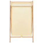 Wasmand 42X41X64 Cm Cederhout En Stof Beige