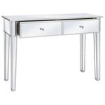 Wandtafel Gespiegeld 106,5X38X76,5 Cm Mdf En Glas