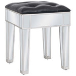 Kaptafel Gespiegeld Met Kruk Mdf En Glas